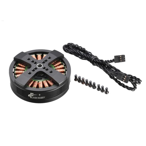 Motore Brushless Originale FLASHHOBBY GBM5208-75 0.3KG 5208 con Albero Cavo per Macchina del Tè al Latte e Trapano